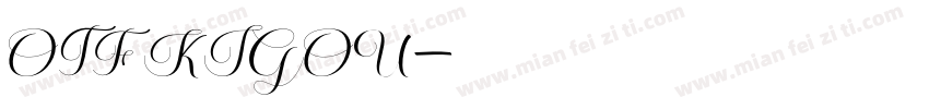 OTF KIGOU字体转换